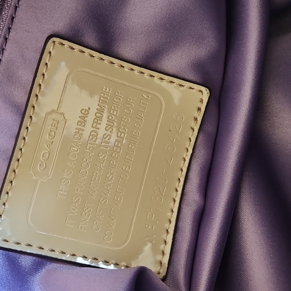 NWT Coach Pop Signature East West Satchel Bag 🤎👜💜 - Picture 11 of 16